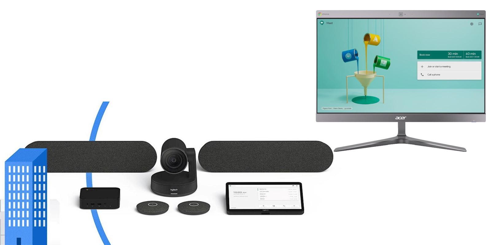 Logitech MeetUp webcam hội nghị được chứng nhận cho Google Hangouts